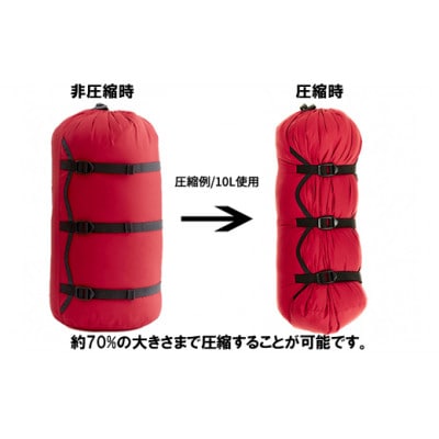 【ブラック】oxtos NEW透湿防水コンプレッションバッグ 4L