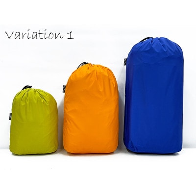 【バリエーション1】oxtos(オクトス)透湿防水スタッフバッグ 3～10L オーバル(3枚セット)