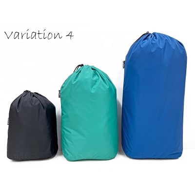 【バリエーション4】oxtos(オクトス) 透湿防水スタッフバッグ3～10L オーバル(3枚セット)