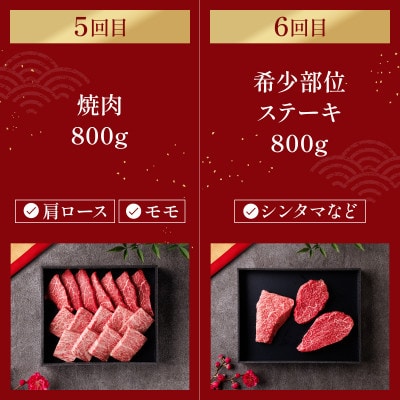 【毎月定期便】【和牛セレブ】能登牛 定期便「ファーストクラス」全6回