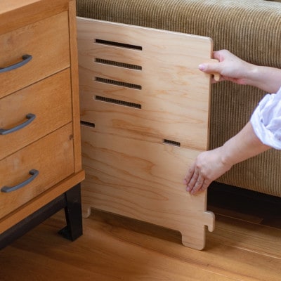 デスクチェアセット(クリア塗装)シートクッション付き　国産ヒノキ　こども机　MDF