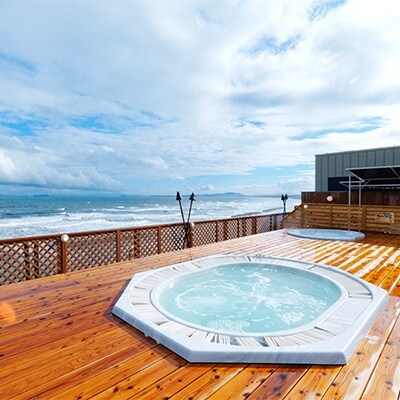海辺のサイクリング&八幡屋満海の湯ペアチケット