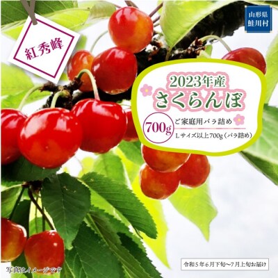 2023年産 さくらんぼ 【紅秀峰】 700g <ご家庭用バラ詰め> 令和5年6月下旬頃～7月上旬お | ふるさと納税のお礼品