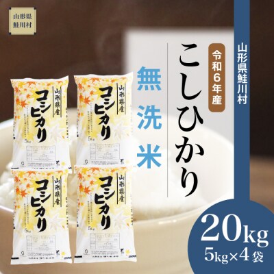 コシヒカリ20kg令和6年山形県産 コシヒカリ20kg令和6年山形県産