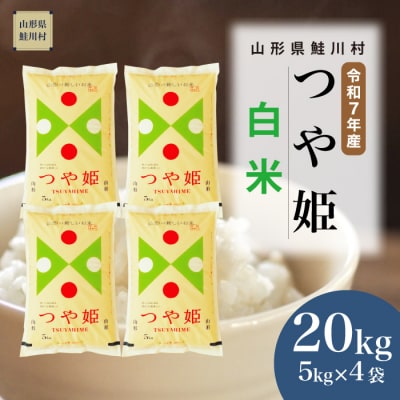 ＜令和7年産米＞特別栽培米 つや姫【白米】20kg(5kg×4袋) ＜配送時期指定可＞ 鮭川村