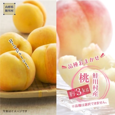 鮭川村産「桃」品種おまかせ 　約3kg
