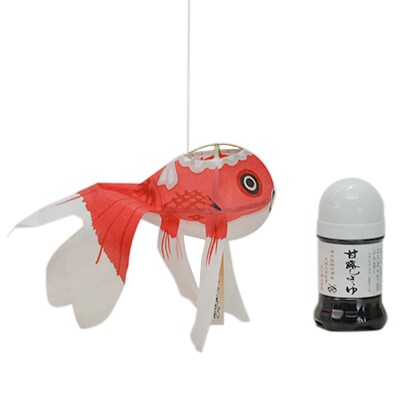 金魚ちょうちん(小)と甘露しょうゆ100mlのセット
