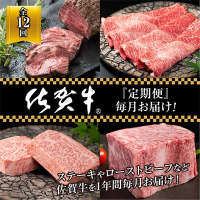【発送月固定定期便】佐賀牛大満足 全12回
