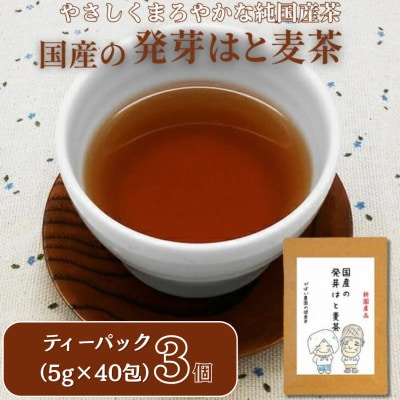 国産 発芽はと麦茶(3個セット)