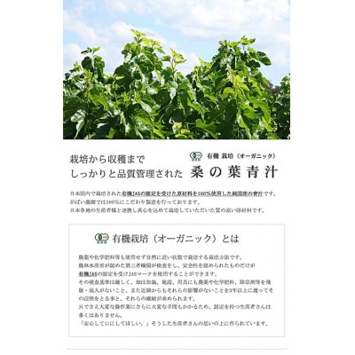 有機栽培 桑の葉青汁(2個セット)