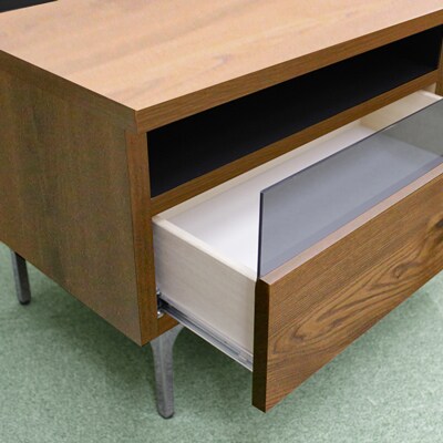 180テレビボード　シャープ(BR)【諸富家具】