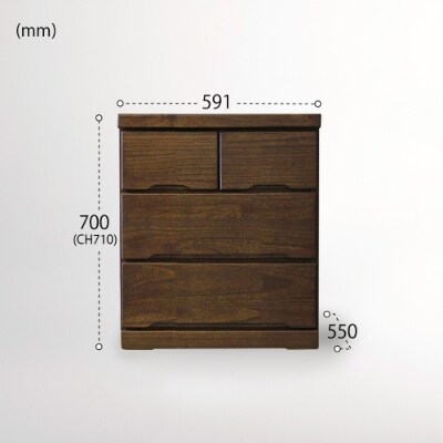 60-3LCD押入れ収納BR【諸富家具】