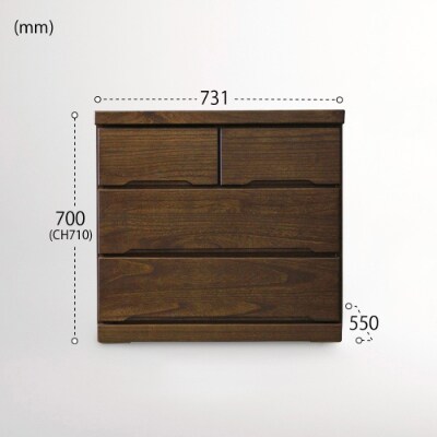 75-3LCD押入れ収納BR【諸富家具】
