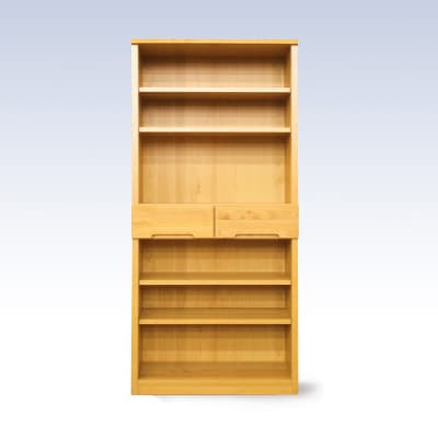 無垢材を使用した書棚80書棚NA【諸富家具】