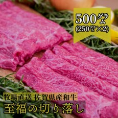 【牧場直送】佐賀産和牛 至福のきりおとし 500g