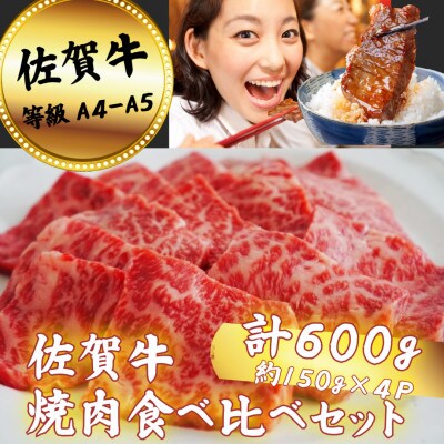 【佐賀牛】焼肉食べ比べセット 600g