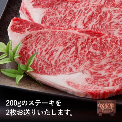 佐賀牛ロースステーキ400g(200g×2枚)　真空個包装