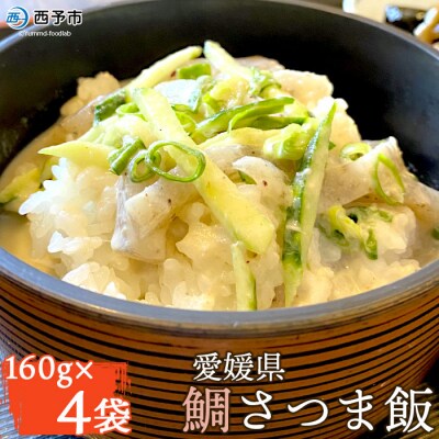 <愛媛県　鯛さつま飯(4袋)>　魚　丼　郷土料理　特産品