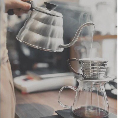 【自家焙煎珈琲】ブラジル サントス 中深煎り　コーヒー粉200g【ヤマフクコーヒー】