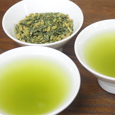 原料にこだわった★オーガニック玄米茶(抹茶入)　200g・5袋セット 【岡部茶】