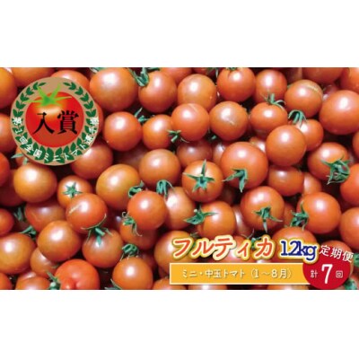 【1月～8月頃発送】<約1.2kg×7回 定期便>訳あり フルティカアイメックトマト 