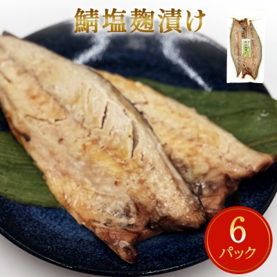 鯖 塩麹漬け 切身 12枚(2枚×6)冷凍 小分け 個包装 魚 切り身 焼き魚 焼魚 漬魚 お惣菜