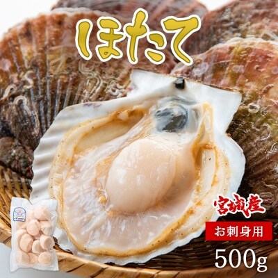 宮城県産 冷凍 ホタテ貝柱 お刺身 生食用 500g お礼品詳細 ふるさと納税なら さとふる