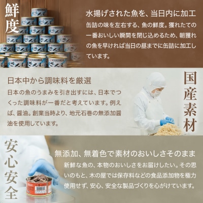 イワシ 缶詰 いわし缶詰 木の屋 食べ比べ セット (水煮・醤油) 8缶 石巻 常温 缶つま 非常食