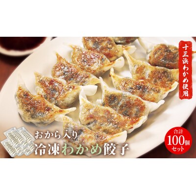 餃子 おから入り わかめ餃子 100個(20個×5パック)  冷凍 宮城県 石巻市 十三浜