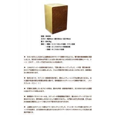 打楽器 カホン ARCO ピックアップ セット SN35B PU4C2 楽器 手作り 石巻 アルコ 