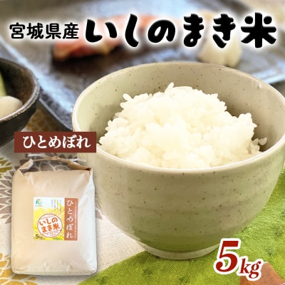 宮城県いしのまき産米「令和7年産ひとめぼれ」(精米)5kg いしのまき米 白米 お米 ごはん 米
