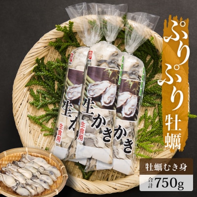 【先行受付】牡蠣 宮城県産 ぷりぷり 生牡蠣 むき身 750g 生食用 カキ 冷蔵 生カキ 小分け