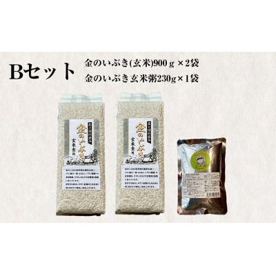 金のいぶき(玄米・粥)セット ヨシ腐葉土 宮城県 石巻市 げんまい 玄米粥 常温保存 お米 ごはん