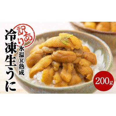 訳あり 氷温(R)熟成 冷凍 生うに 100g×2 合計200g