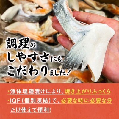 鮭【 訳あり / 限定 】国産 銀鮭 カマ 塩麹漬け 2kg 冷凍 不揃い 家庭用 鮭 さけ 冷凍