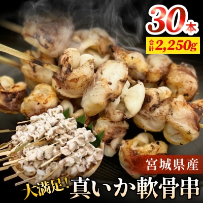 宮城県産真いか軟骨串(30本入り)・バーベキューBBQ