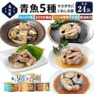 サバ缶 イワシ缶 青魚 5種24缶セット 食べ比べ 石巻市 鯖 いわし 水煮 味噌煮 常温 長期保存