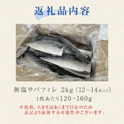 さば < 訳あり > 無添加 無塩サバフィレ 2kg 冷凍 魚 青魚 鯖 不揃い 規格外