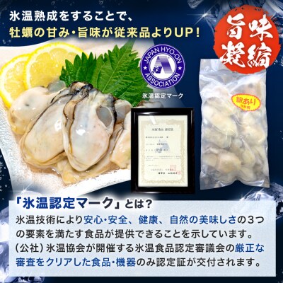 牡蠣 訳あり 氷温熟成 冷凍 (加熱用) 220g × 6パック むき身 まるたか水産 石巻市