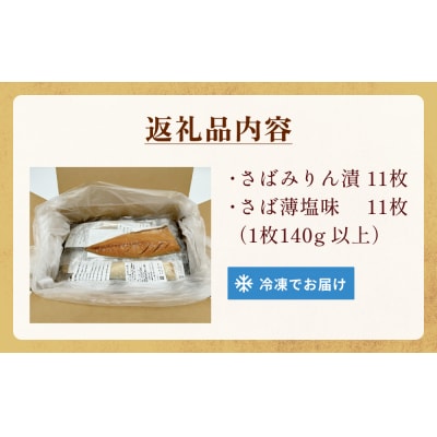 さばみりん漬 さば薄塩味 味わいセット 腹骨取り 無添加 さば 鯖　骨抜き 保存料なし 着色料なし 
