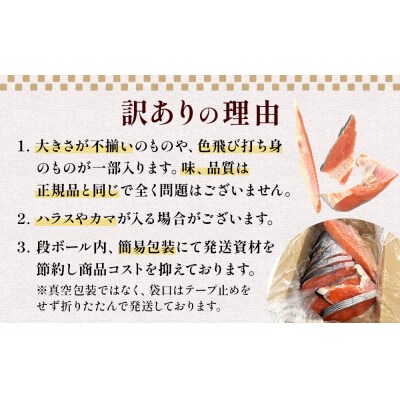 【訳あり】冷凍 銀鮭 切り身 3kg