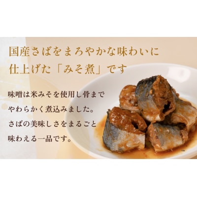 国産さば缶 みそ煮 12缶セット 常温保存 長期保存 備蓄 非常食 150g×12缶 石巻市