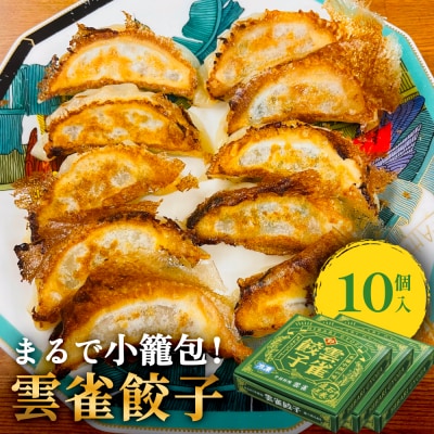 雲雀餃子 10個セット 冷凍 餃子 焼餃子 豚肉 手作り 中華 惣菜 おかず 石巻市 宮城県