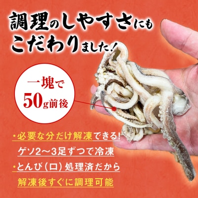 訳あり 石巻産スルメイカゲソ 2kg 12月配送 冷凍 国産 いか 下足 おつまみ ゲソ天 おかず