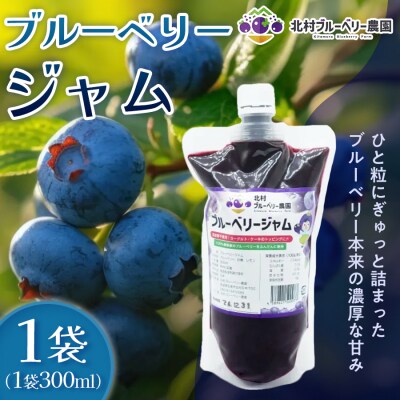 ブルーベリージャム 300ml  無添加 摘みたて 手作り 果実 アントシアニン