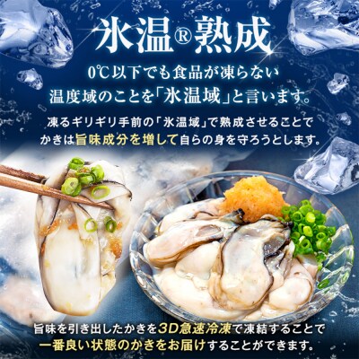 宮城県産 かき 氷温熟成 牡蠣 生食用 冷凍170g×6袋 約1.02kg まるたか水産