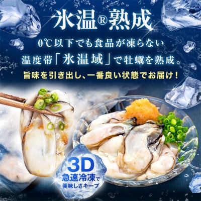 宮城県産 かき 氷温熟成 牡蠣 生食用 冷凍170g×6袋 約1kg むき身 まるたか水産 石巻市