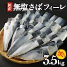 訳あり 無塩サバフィレ3.5kg (30枚前後) 冷凍 さば 鯖 不揃い 魚 お魚 焼き魚 石巻応援