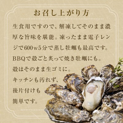 宮城県産 冷凍 殻付き 牡蠣 15個 生食可 小分け カキ かき 生かき 生牡蠣 海鮮 BBQ 濃厚