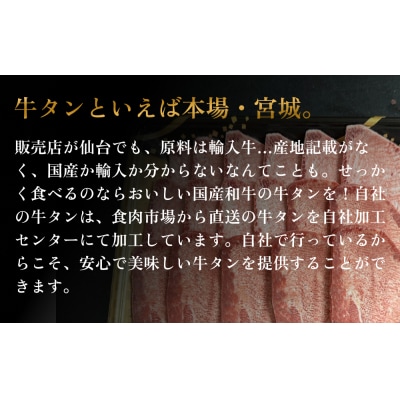 国産牛タンスライス 約 500g 牛肉 石巻市 焼肉 国産 冷凍 バーベキュー 簡単調理 和牛